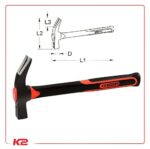 Marteau de coffreur tri-matière