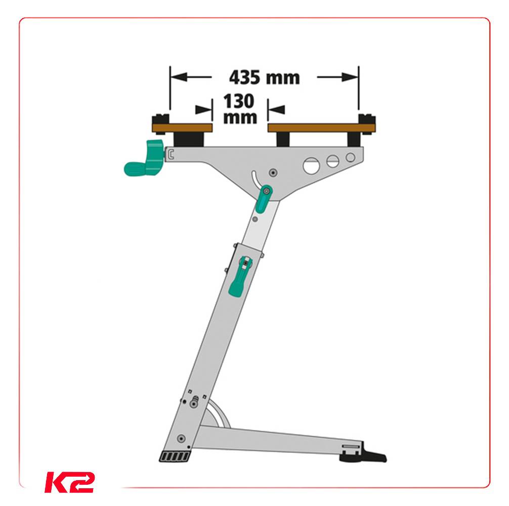Établi de serrage et de support machine MASTER 700 WOLFCRAFT