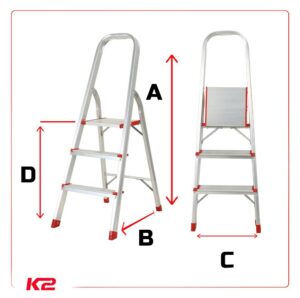 Escabeau pliable 3 marches