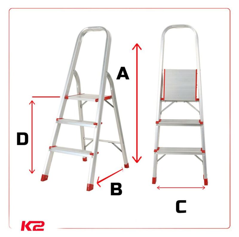Escabeau pliable 3 marches Escabeau pliable 3 marches