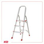 Escabeau pliable 3 marches en aluminium Escabeau pliable 3 marches en aluminium