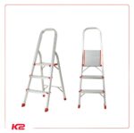Escabeau pliable 3 marches en aluminium Escabeau pliable 3 marches en aluminium