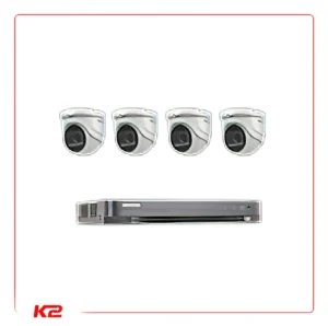 Kit avec caméra dôme HDTVI - 5 MPXLS - 4 ports