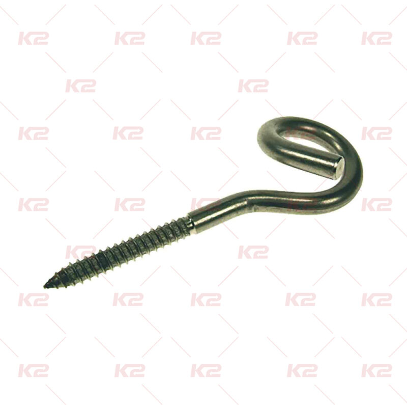 Piton d’accrochage bois 8mm acier galvanisé