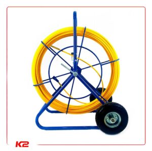 Aiguille tire fil Ø9mm_L 150m sur dévidoir à roulettes