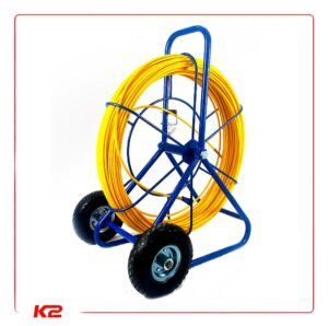 Aiguille de tirage fibre de verre Ø11mm_L 300m sur dévidoir à roulettes