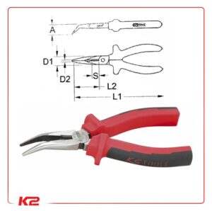 Pinces à bec demi-ronde coudé ULTIMATE®