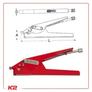 Pince pour colliers plastiques capacité, 2,4 à 13 mm