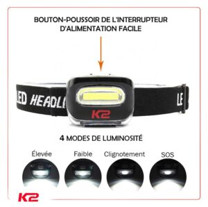 Lampe frontale à LED
