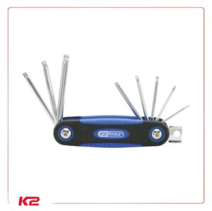 Jeu de 8 clés males TORX® percé